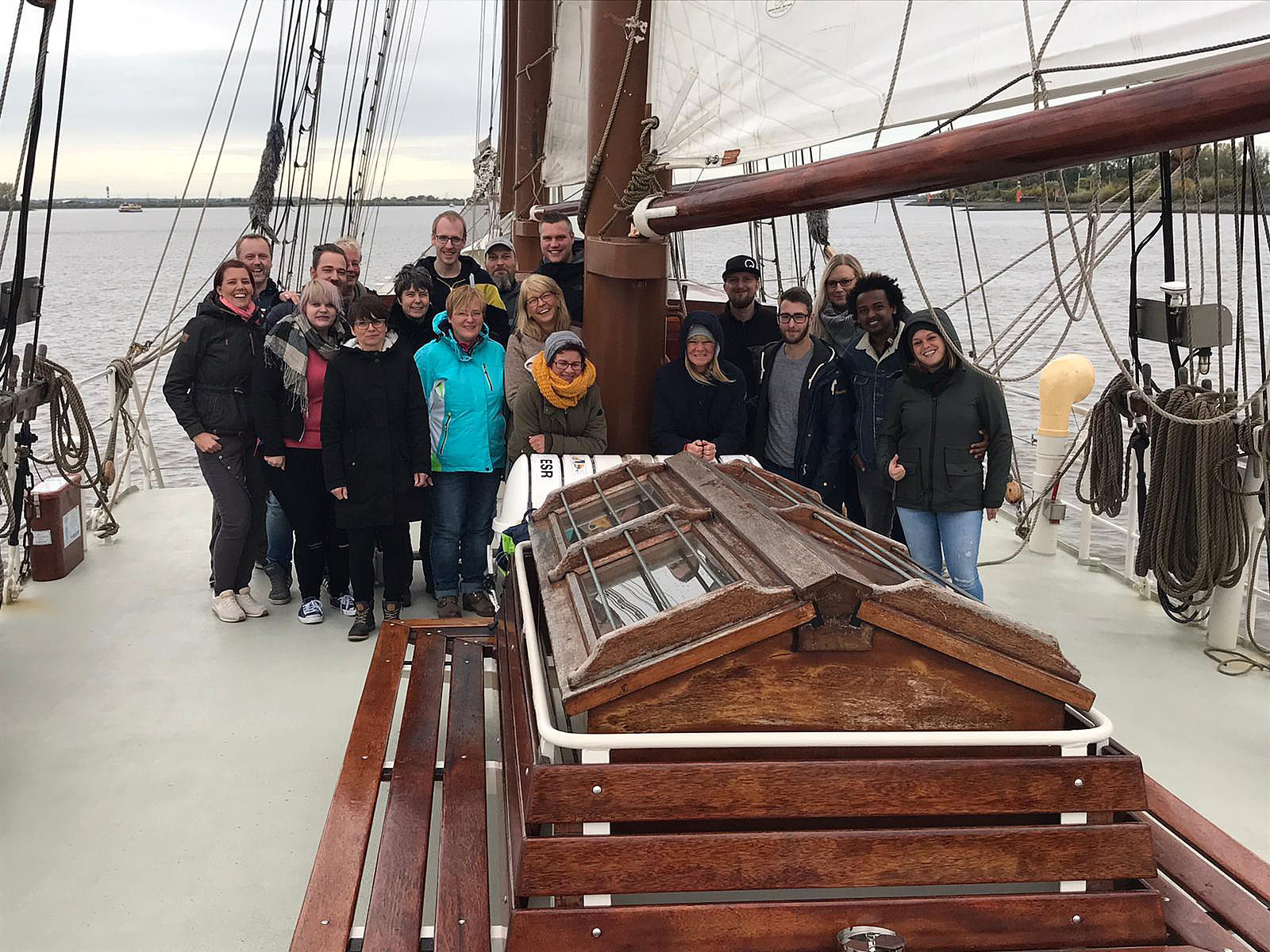 Teambuilding auf dem Schiff – Team Laser