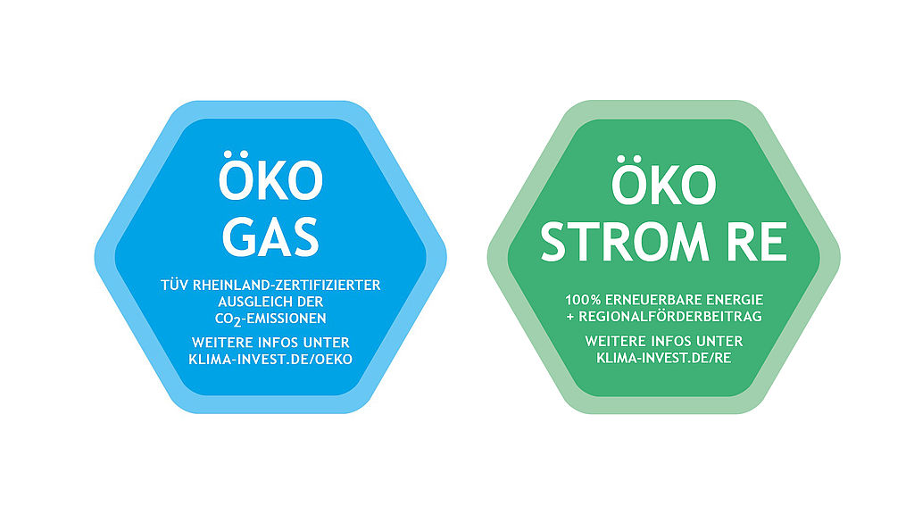 Öko-Gas und Öko-Strom