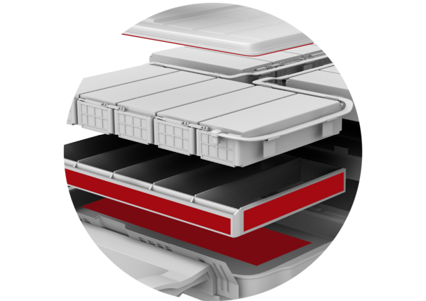 Batteriekonstruktion-Daempfung-Dichtung-Montage