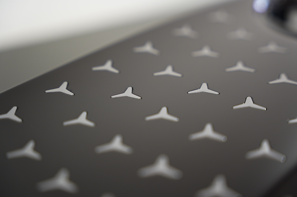 Close-up of the Starpanel’s star-shaped lights